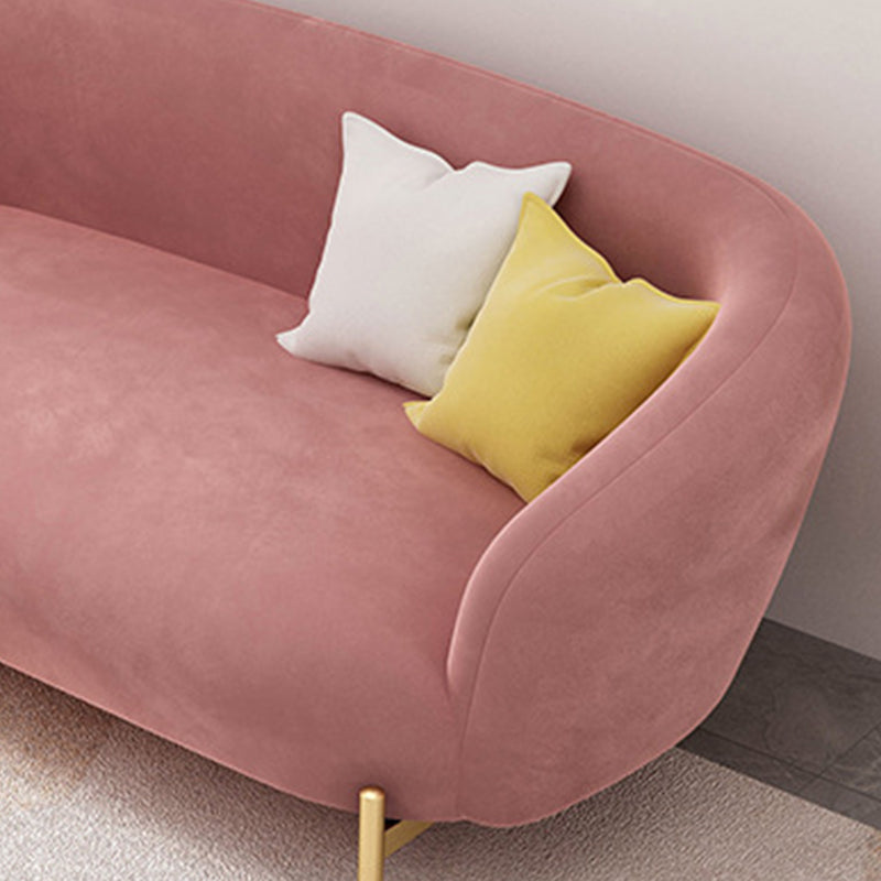 Velvet Tuxedo Arm 29.52" Wide Contemporary Sofa for Living Room