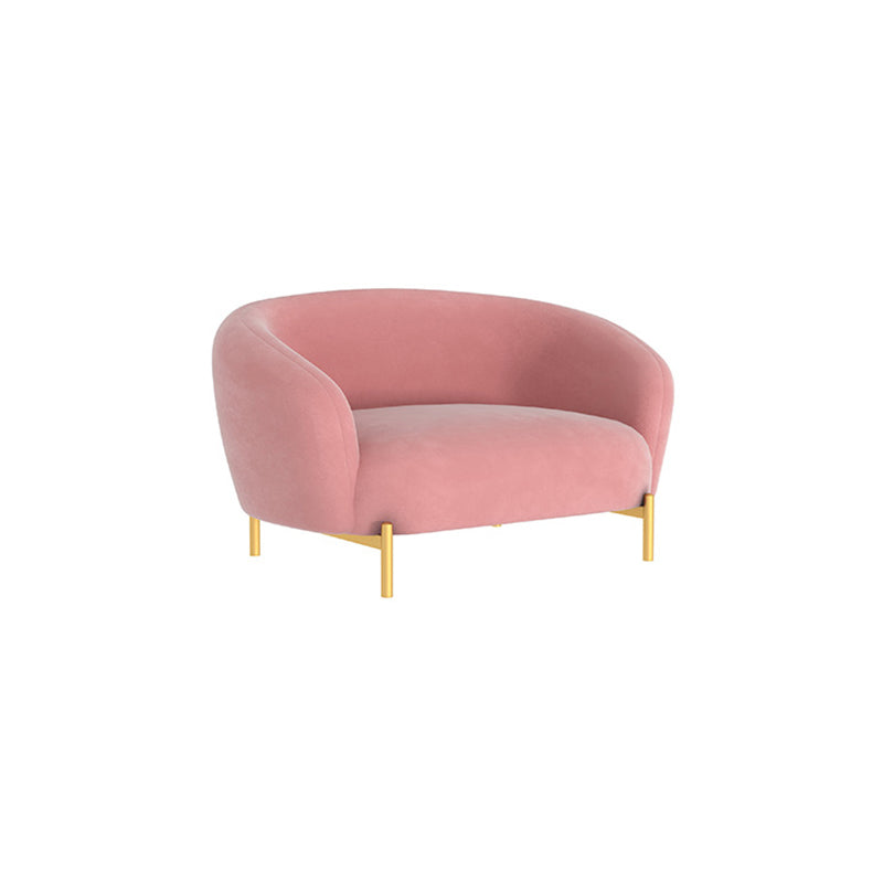 Velvet Tuxedo Arm 29.52" Wide Contemporary Sofa for Living Room