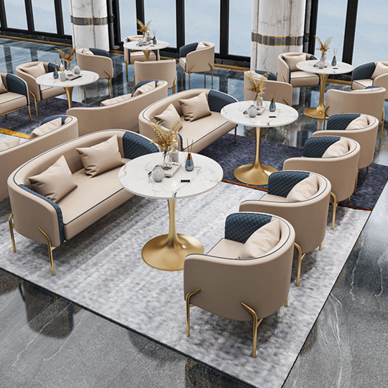 Modernes 22,83 "Breitsofa Kunstledertuxedo Arm Sofa für Wohnzimmer