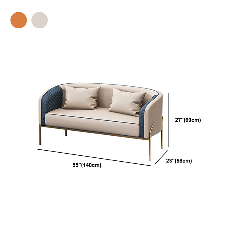Modernes 22,83 "Breitsofa Kunstledertuxedo Arm Sofa für Wohnzimmer