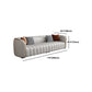 Modern Genuine Leather Sofa for Living Room Tuxedo Arm Sofa with Tight Back Clearhalo 'furn' 'furn_sofas' 'Furniture' 'Living Room Furniture' 'Sofa' 'sofas' 5822580