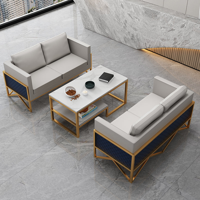 Divano a smoking in pelle genuina in pelle 26,77 "divano standard moderno largo