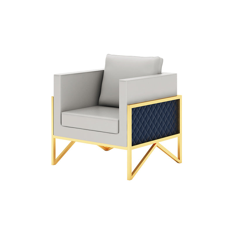 Divano a smoking in pelle genuina in pelle 26,77 "divano standard moderno largo