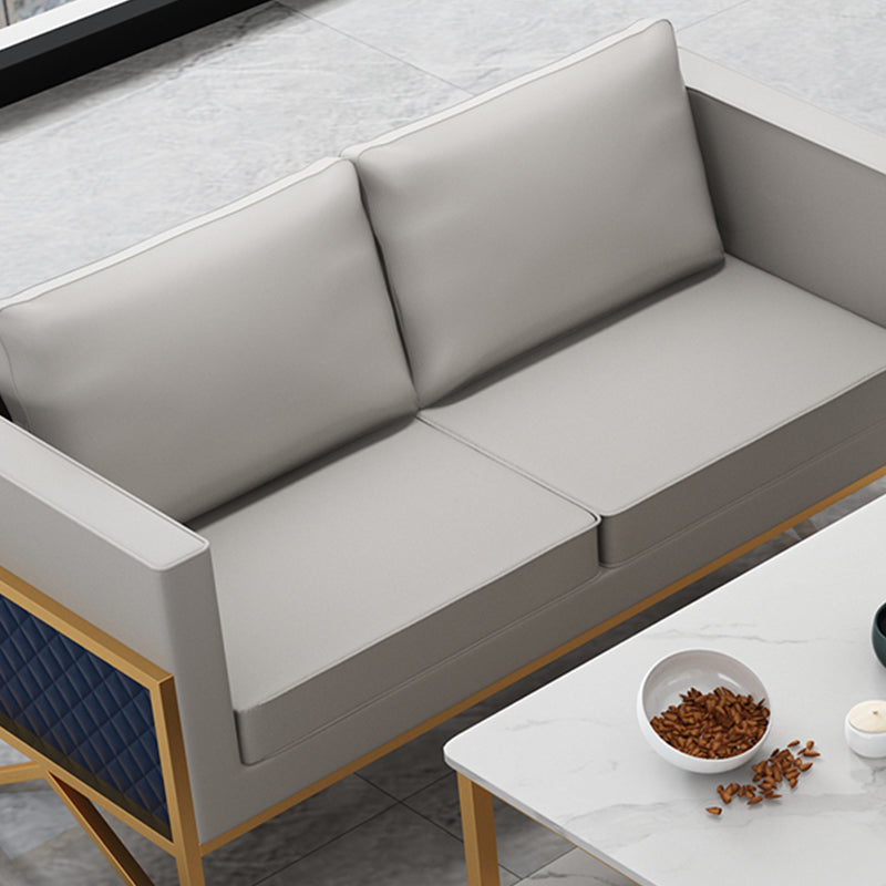 Divano a smoking in pelle genuina in pelle 26,77 "divano standard moderno largo