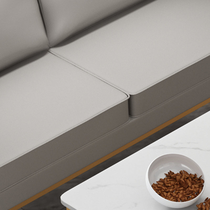 Divano a smoking in pelle genuina in pelle 26,77 "divano standard moderno largo