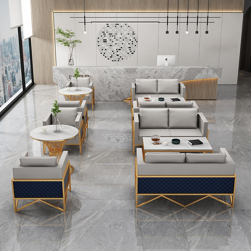 Divano a smoking in pelle genuina in pelle 26,77 "divano standard moderno largo