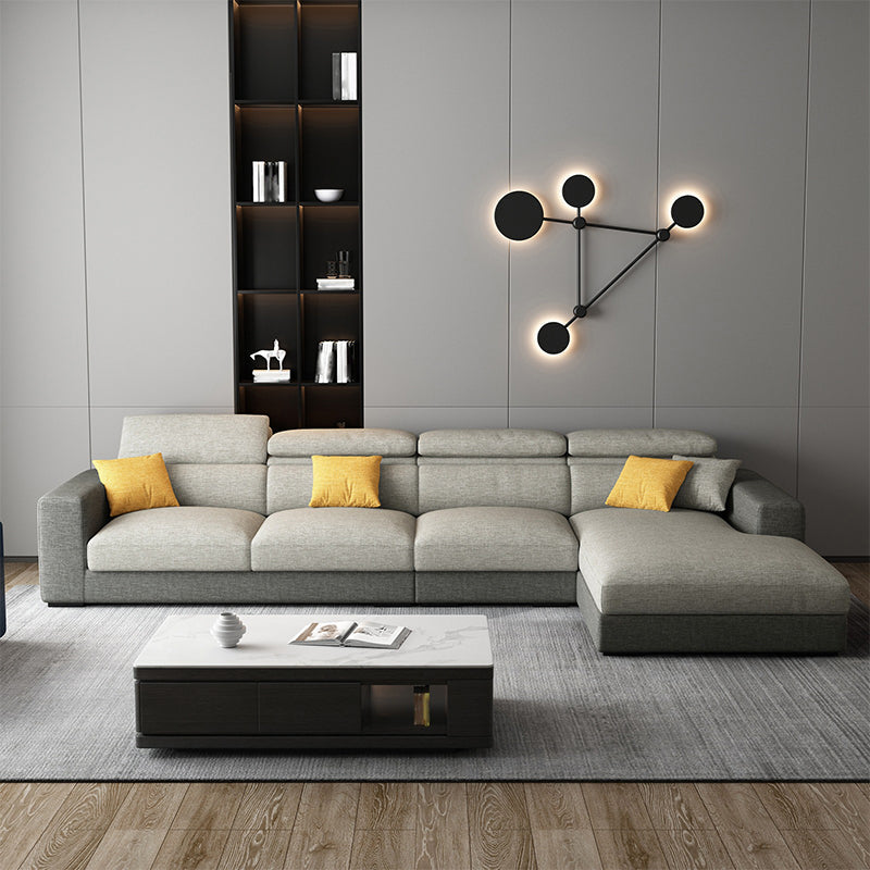 A forma di l a forma di cuscino posteriore retro regolabile cuscino sezionale