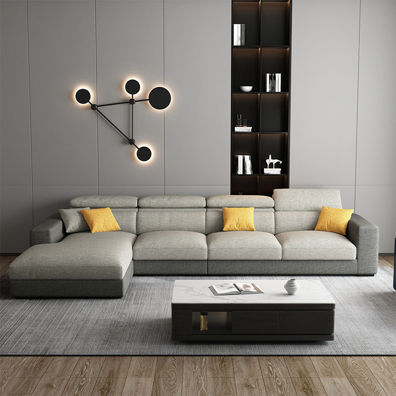 A forma di l a forma di cuscino posteriore retro regolabile cuscino sezionale