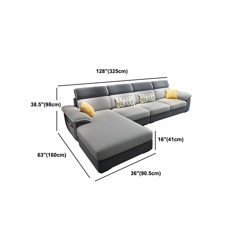 Lince contemporaneo sezione cuscino superiore braccio sezionale con conservazione