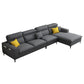 Linen Contemporary Cushions Sofa & Chaise Cushion Back Square Arm Sofa Clearhalo 'furn' 'furn_sectionals' 'Furniture' 'Living Room Furniture' 'Sectionals' 5822847