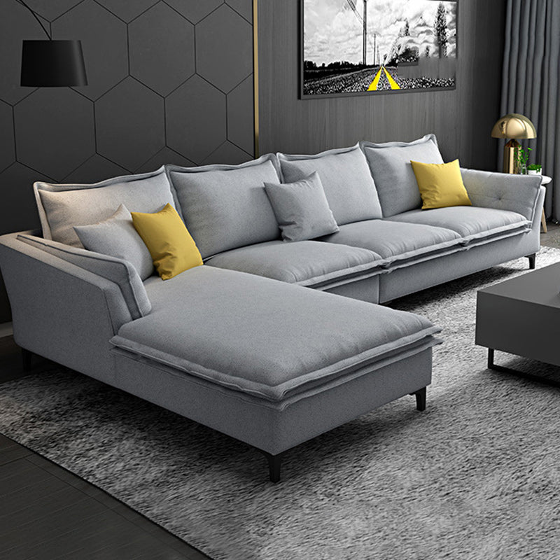 126,38 pollici. Sezionali in pelle finta del braccio top cuscino con cuscini posteriori