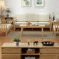 Scandinavian Solid Wood Coffee Table with 4 Legs Coffee Cocktail Table Clearhalo 'Coffee & Accent Tables' 'Coffee Tables' 'coffee_tables' 'furn' 'furn_coffee_tables' 'Furniture' 'Living Room Furniture' 5823159
