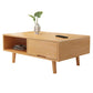 Scandinavian Solid Wood Coffee Table with 4 Legs Coffee Cocktail Table Natural 2 Clearhalo 'Coffee & Accent Tables' 'Coffee Tables' 'coffee_tables' 'furn' 'furn_coffee_tables' 'Furniture' 'Living Room Furniture' 5823160