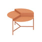 Mid-Century Modern Iron Cocktail Table with 3 Metal Legs and Round Top Clearhalo 'Coffee & Accent Tables' 'Coffee Tables' 'coffee_tables' 'furn' 'furn_coffee_tables' 'Furniture' 'Living Room Furniture' 5823187
