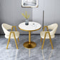 29.53" Tall Glam Style Coffee Cocktail Table Metal Pedestal Coffee Table Clearhalo 'Coffee & Accent Tables' 'Coffee Tables' 'coffee_tables' 'furn' 'furn_coffee_tables' 'Furniture' 'Living Room Furniture' 5823278