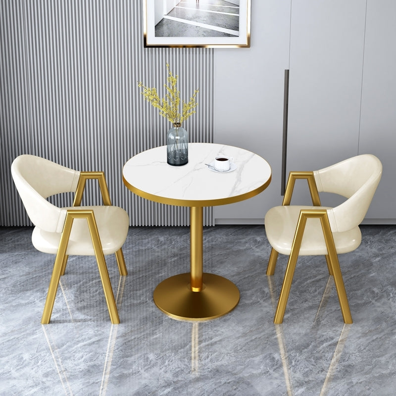 29.53" Tall Glam Style Coffee Cocktail Table Metal Pedestal Coffee Table Clearhalo 'Coffee & Accent Tables' 'Coffee Tables' 'coffee_tables' 'furn' 'furn_coffee_tables' 'Furniture' 'Living Room Furniture' 5823278