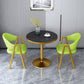 29.53" Tall Glam Style Coffee Cocktail Table Metal Pedestal Coffee Table Clearhalo 'Coffee & Accent Tables' 'Coffee Tables' 'coffee_tables' 'furn' 'furn_coffee_tables' 'Furniture' 'Living Room Furniture' 5823281