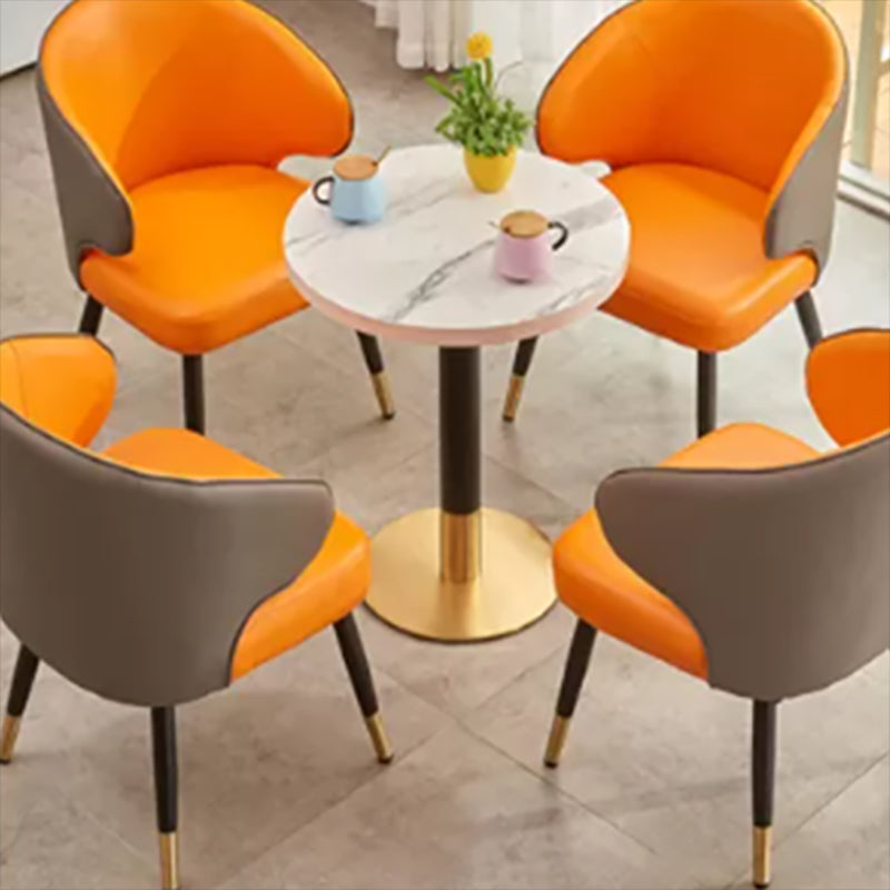 29.53" Tall Glam Style Coffee Cocktail Table Metal Pedestal Coffee Table Clearhalo 'Coffee & Accent Tables' 'Coffee Tables' 'coffee_tables' 'furn' 'furn_coffee_tables' 'Furniture' 'Living Room Furniture' 5823291