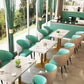 29.53" Tall Glam Style Coffee Cocktail Table Metal Pedestal Coffee Table Clearhalo 'Coffee & Accent Tables' 'Coffee Tables' 'coffee_tables' 'furn' 'furn_coffee_tables' 'Furniture' 'Living Room Furniture' 5823293
