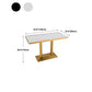 29.53" Tall Glam Style Coffee Cocktail Table Metal Pedestal Coffee Table Clearhalo 'Coffee & Accent Tables' 'Coffee Tables' 'coffee_tables' 'furn' 'furn_coffee_tables' 'Furniture' 'Living Room Furniture' 5823296