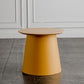 Contemporary Wooden Round Top Table Acrylic Pedestal End Table