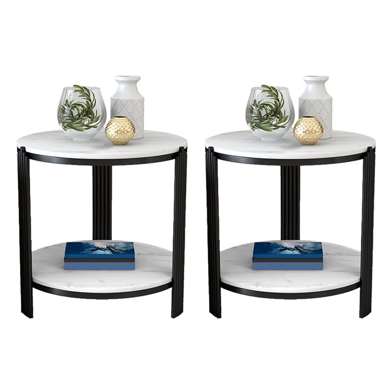 Table de coin à ardoise minimaliste 3 jambes Table de l'extrémité latérale avec stockage