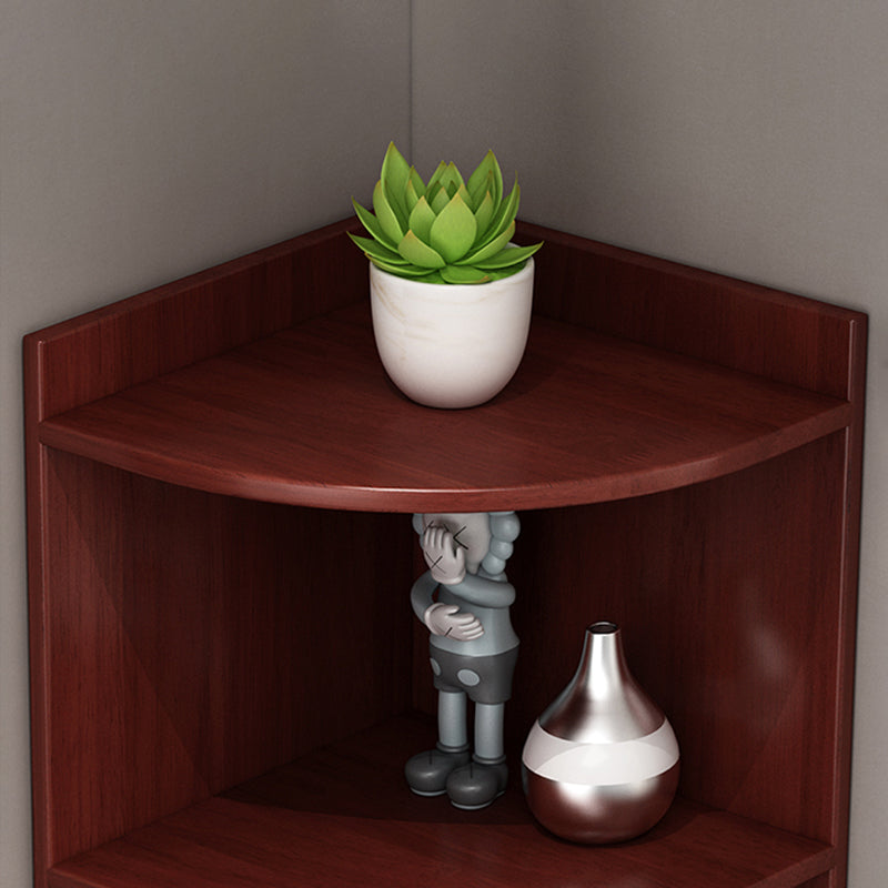 73,23 "Alta cassetta angolare a 4 cassetti, cassa di accento di legno con ripiani