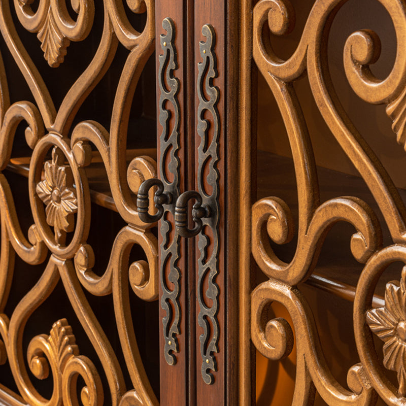 36.02"Tall 1- Door Wooden Cabinet, 2-drawer Rectangle Accent Cabinet Clearhalo 'Cabinets & Chests' 'cabinets_chests' 'furn' 'furn_cabinets_chests' 'Furniture' 'Living Room Furniture' 5826251