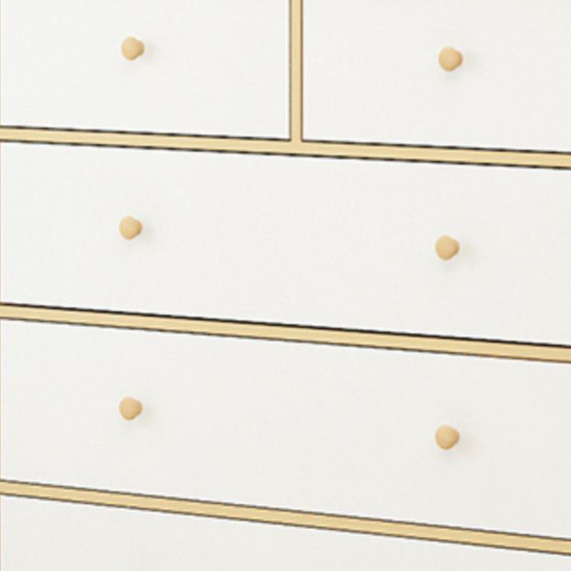 Contemporáneo 35.43 "Cofre de madera de alto, cofre de acento rectangular con cajones