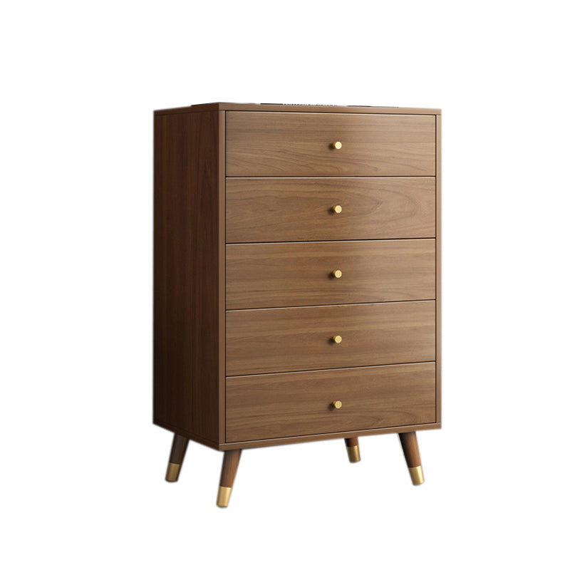 29.52'"/35.43" Tall Brown Wooden Chest, Rectangle Accent Chest with Drawers Clearhalo 'Cabinets & Chests' 'cabinets_chests' 'furn' 'furn_cabinets_chests' 'Furniture' 'Living Room Furniture' 5826287