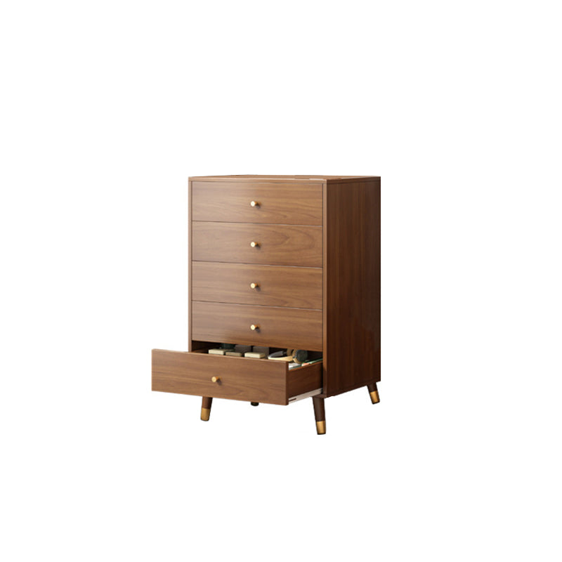 29.52'"/35.43" Tall Brown Wooden Chest, Rectangle Accent Chest with Drawers Clearhalo 'Cabinets & Chests' 'cabinets_chests' 'furn' 'furn_cabinets_chests' 'Furniture' 'Living Room Furniture' 5826294