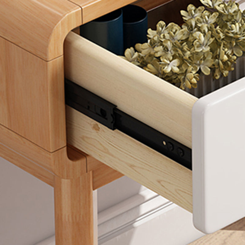 スツールと鏡が付いたソリッドウッドドレッサースカンジナビアの虚栄心