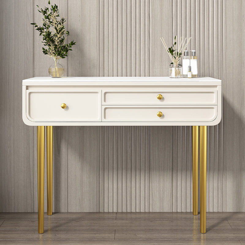 3/5 opbergladen make-up ijdelheid massief hout en stenen kaptafel