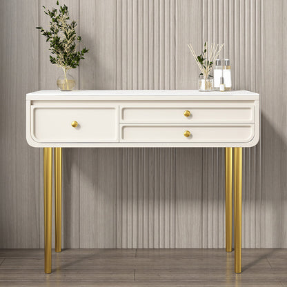 3/5 opbergladen make-up ijdelheid massief hout en stenen kaptafel