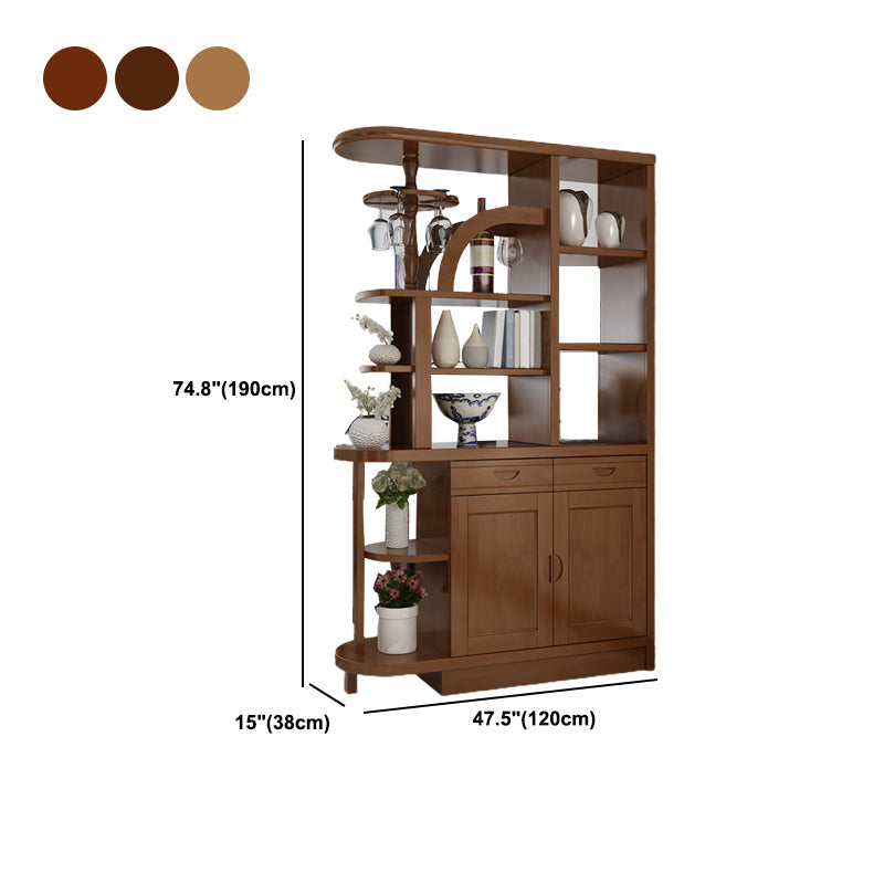 Mid-Century Modern Wine Glass Stemware Rack Holder Rubberwood Freestanding Wine Rack Clearhalo 'furn' 'furn_wine_racks' 'Furniture' 'Kitchen & Dining Furniture' 'Wine Racks' 'wine_racks' 5828128
