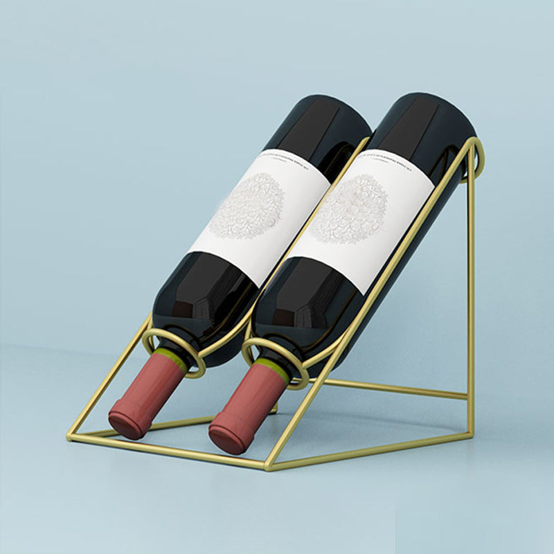 Soporte de botella de vino de la encimera de metal Rargador de botella contemporáneo