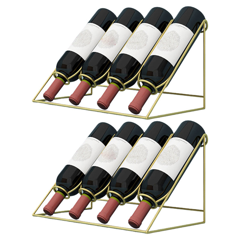 Metall -Arbeitsplatte Weinflaschenhalter zeitgenössischer Flaschenregal Einzelschiene