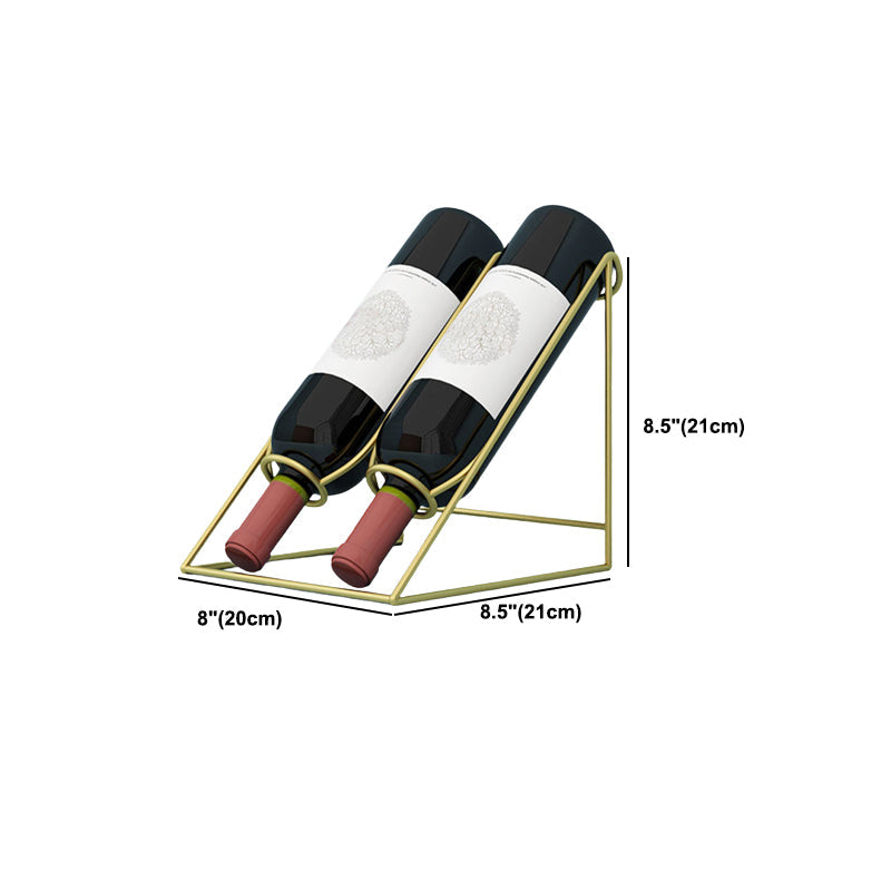 Soporte de botella de vino de la encimera de metal Rargador de botella contemporáneo