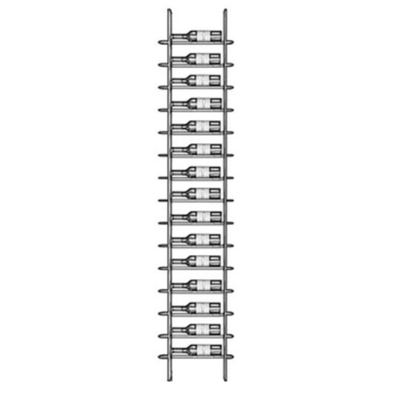 Floor Industrial Wine Rack Bottle Black Iron Bottle Holder for Bar 17.3"L x 5.9"W x 94.5"H Clearhalo 'furn' 'furn_wine_racks' 'Furniture' 'Kitchen & Dining Furniture' 'Wine Racks' 'wine_racks' 5828150