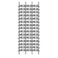 Floor Industrial Wine Rack Bottle Black Iron Bottle Holder for Bar 45.7"L x 5.9"W x 94.5"H Clearhalo 'furn' 'furn_wine_racks' 'Furniture' 'Kitchen & Dining Furniture' 'Wine Racks' 'wine_racks' 5828153