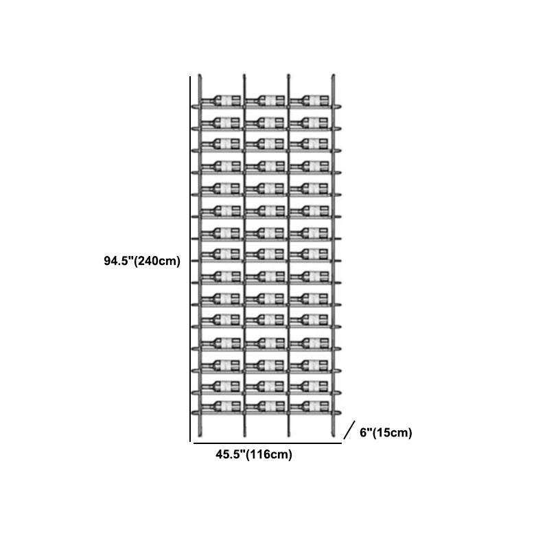 Floor Industrial Wine Rack Bottle Black Iron Bottle Holder for Bar Clearhalo 'furn' 'furn_wine_racks' 'Furniture' 'Kitchen & Dining Furniture' 'Wine Racks' 'wine_racks' 5828166