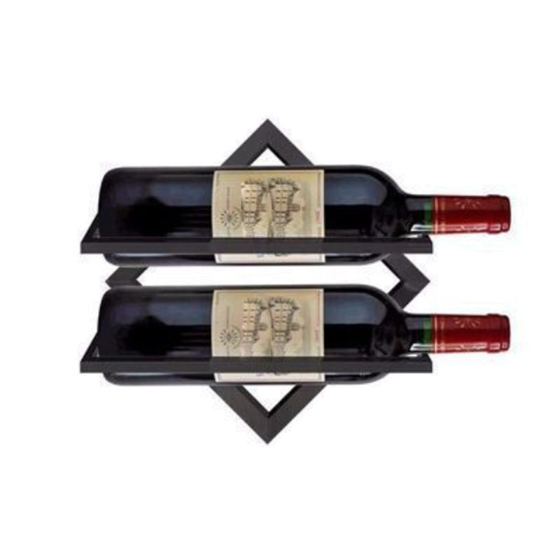 Wall Mounted Wine Holder Metal Home Wine Glass Stemware Rack Holder Wine Bottle Rack Black 1 Piece Clearhalo 'furn' 'furn_wine_racks' 'Furniture' 'Kitchen & Dining Furniture' 'Wine Racks' 'wine_racks' 5828199