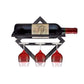 Wall Mounted Wine Holder Metal Home Wine Glass Stemware Rack Holder Wine Bottle & Glass Rack Black 1 Piece Clearhalo 'furn' 'furn_wine_racks' 'Furniture' 'Kitchen & Dining Furniture' 'Wine Racks' 'wine_racks' 5828204