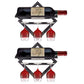 Wall Mounted Wine Holder Metal Home Wine Glass Stemware Rack Holder Wine Bottle & Glass Rack Black 2 Piece Set Clearhalo 'furn' 'furn_wine_racks' 'Furniture' 'Kitchen & Dining Furniture' 'Wine Racks' 'wine_racks' 5828207