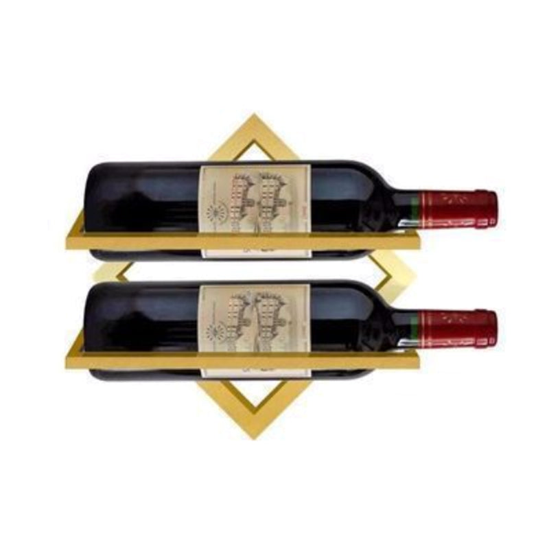 Wall Mounted Wine Holder Metal Home Wine Glass Stemware Rack Holder Wine Bottle Rack Gold 1 Piece Clearhalo 'furn' 'furn_wine_racks' 'Furniture' 'Kitchen & Dining Furniture' 'Wine Racks' 'wine_racks' 5828211