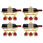 Wall Mounted Wine Holder Metal Home Wine Glass Stemware Rack Holder Wine Bottle & Glass Rack Gold 4 Piece Set Clearhalo 'furn' 'furn_wine_racks' 'Furniture' 'Kitchen & Dining Furniture' 'Wine Racks' 'wine_racks' 5828219