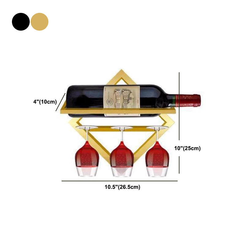 Wall Mounted Wine Holder Metal Home Wine Glass Stemware Rack Holder Clearhalo 'furn' 'furn_wine_racks' 'Furniture' 'Kitchen & Dining Furniture' 'Wine Racks' 'wine_racks' 5828221