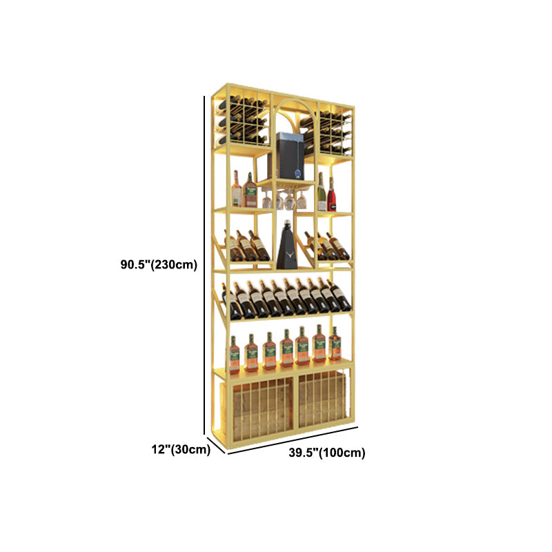 Luxury Floor Wine Shelf Metal Horizontal Wine Racks with Shelf Clearhalo 'furn' 'furn_wine_racks' 'Furniture' 'Kitchen & Dining Furniture' 'Wine Racks' 'wine_racks' 5828364