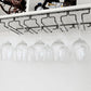 Contemporary Hanging Glass & Stemware Holder Stainless Steel Glass Rack in Black Clearhalo 'furn' 'furn_wine_racks' 'Furniture' 'Kitchen & Dining Furniture' 'Wine Racks' 'wine_racks' 5828373