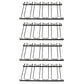 Contemporary Hanging Glass & Stemware Holder Stainless Steel Glass Rack in Black 4 Piece Set Clearhalo 'furn' 'furn_wine_racks' 'Furniture' 'Kitchen & Dining Furniture' 'Wine Racks' 'wine_racks' 5828382